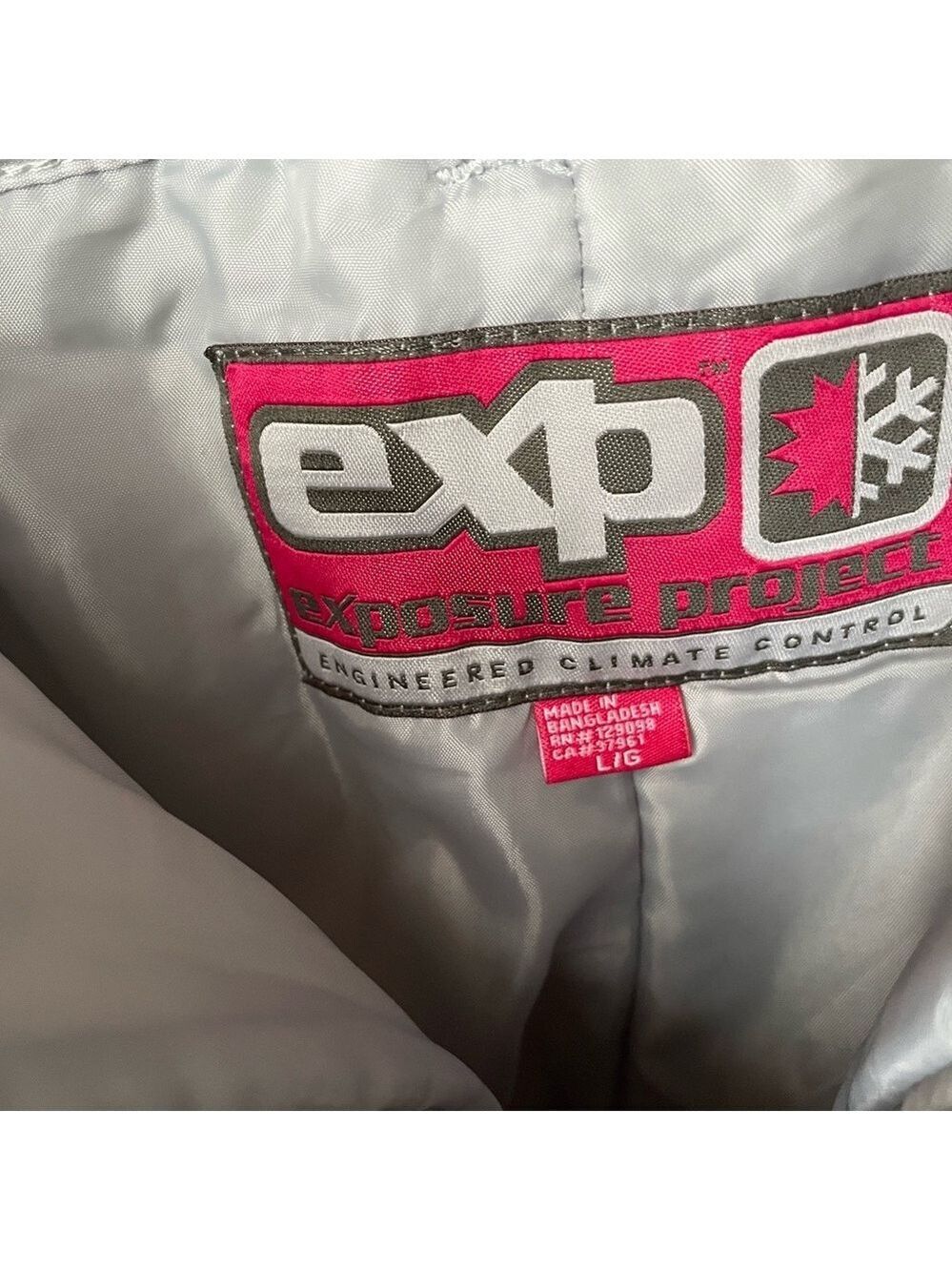 EXPO Project Snow//Ski//Snowboarding Cargo Pants in Light Gray Size L - NEW - Picture 8 of 16
